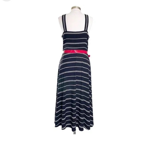 Tommy Hilfiger Black and White Striped Dress Size 12 - Picture 3 of 14